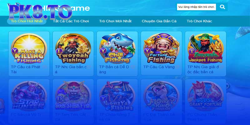 Các Tựa Game Bắn Cá Hấp Dẫn Tại PK8